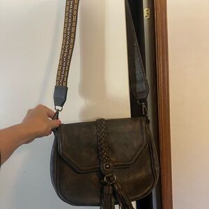 Brown Leather Crossbody Bag